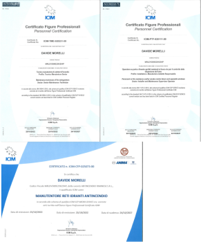 CERTIFICAZIONE PROFESSIONALE MANUTENTORE ANTINCENDIO